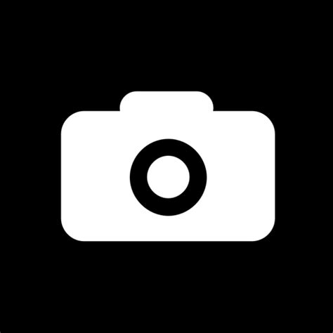 Square Black And White Camera Icon Vector Clip Art Public Domain Vectors