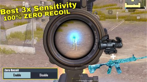 3x Scope Sensitivity Settings Pubg Mobile Gyroscope 3x Zero Recoil