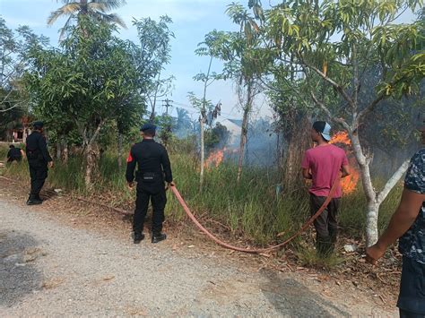 Brimob Bataliyon B Kompi Aramiyah Dan Bpbd Aceh Timur Respon Cepat