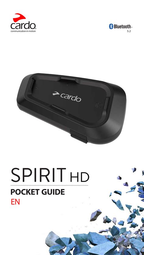 Cardo Systems Spirit Hd Pocket Guide Bluetooth Intercom Phone Pairing