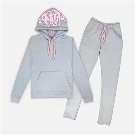 Syna World Tracksuit Grey Pink Xl Brand New Never Depop