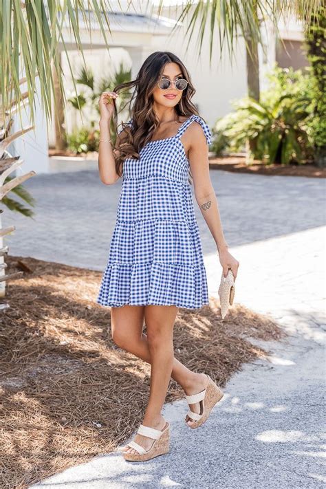 30 Stunning Gingham Dresses That Are Super Trendy Prada And Pearls