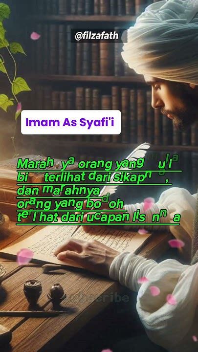 Quote Imam As Syafii 3 Islam Quotes Motivation Dakwah Youtube