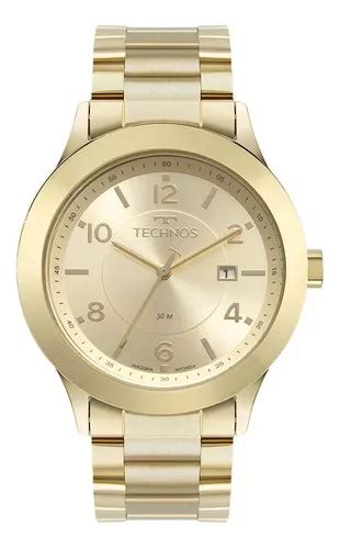 Reloj Technos Con Calendario Grande Dorado Para Mujer MercadoLibre