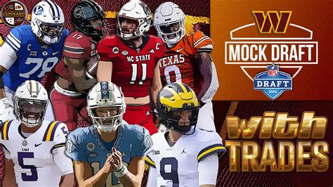 Washington Commanders 2024 NFL MOCK DRAFT All 7 Rounds WITH TRADES