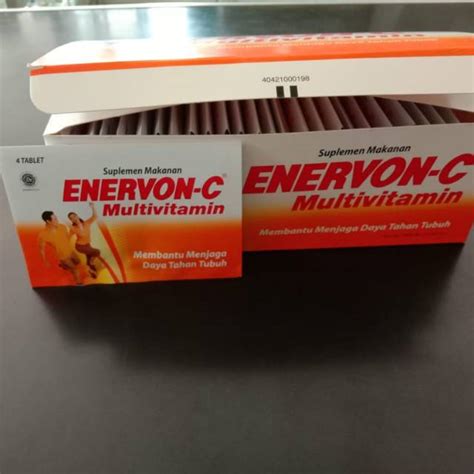 Jual Enervon C Multivitamin Strip Tablet Vitamin C Shopee Indonesia