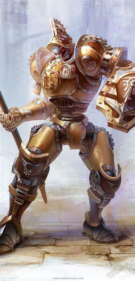 Clockwork Robot Construct Gladiator Dnd Pathfinder Character