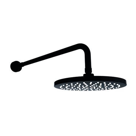 Kartell Nero Drencher Shower Head Black Build And Plumb