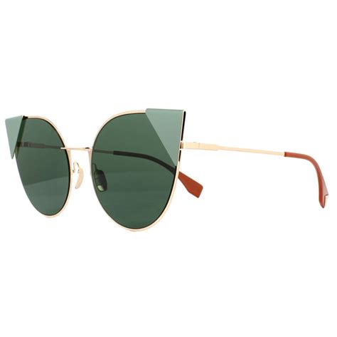 Fendi Sunglasses 0190s Ddb O7 Gold Copper Green