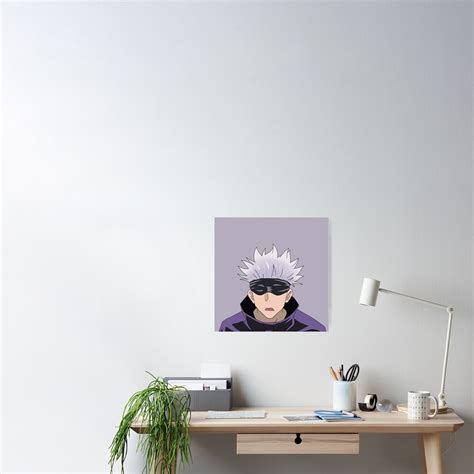 Gojo Satoru Surprised Poster For Sale By Theplum Palette Redbubble