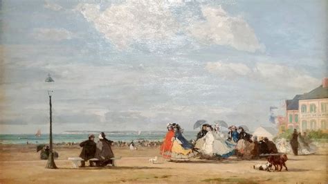 Eugène Boudin l Impératrice Eugenie à Trouville tableau de GRANDS