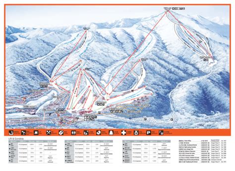 Trail map YongPyong Resort