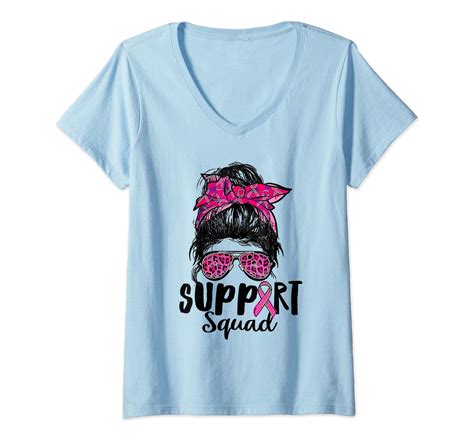 Caterpillar S Support Squad Messy Bun Leopard Pink Breast Cancer