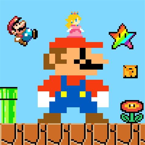 Pixilart Pixilart Mario By Rose Montallies