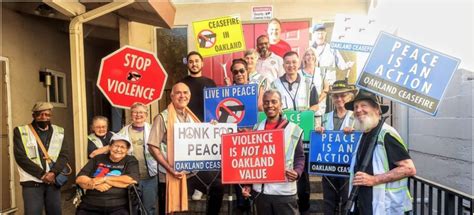 A Ministry Of Presence Ceasefire Walk In Oakland California Justice