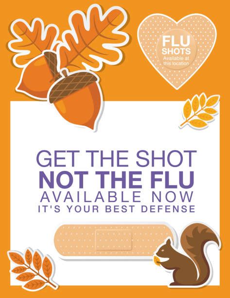 Fall Flu Or Influenza Shot Poster Template Illustrations Royalty Free Vector Graphics And Clip