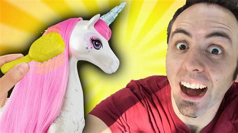 Barbie Unicorn Toy Brush N Sparkle Unicorn Unboxing And First Look