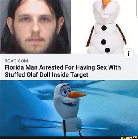 Florida Man Arrested For Having Sex With Stuffed Olaf Doll Inside