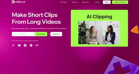 Vidyo AI Video Repurposing For Content Creators