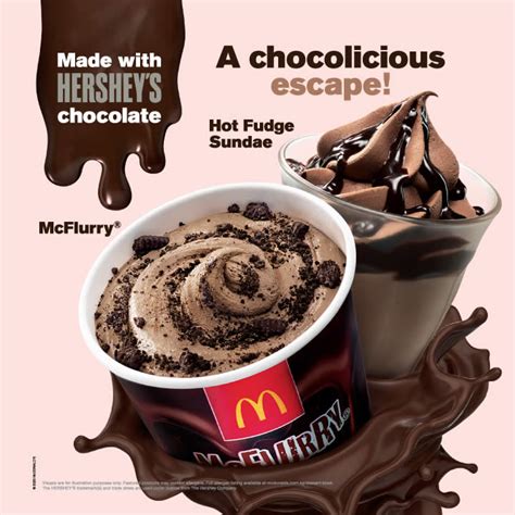 McDonalds Hersheys Cones McFlurry And Hot Fudge Sundae Are Back At