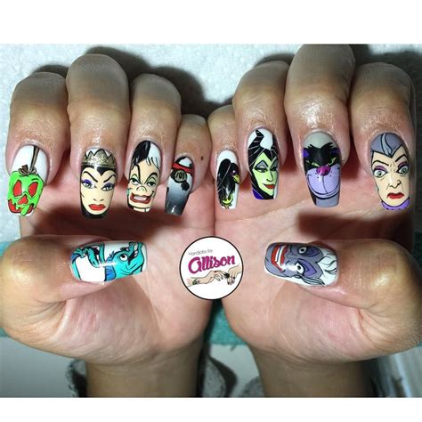 Disney Villain Nail Art Disney Inspired Nails Disney Nails Disney