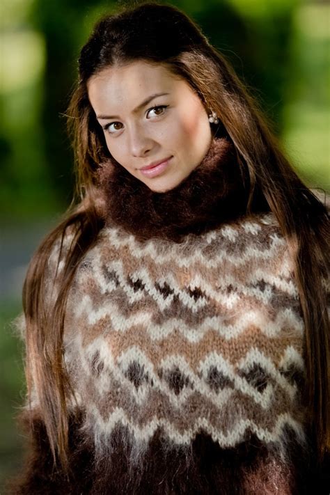 Brown Mohair Sweater Icelandic Sweater Hand Knit Sweater Etsy