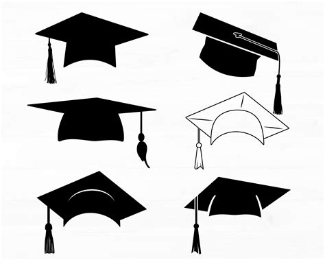 Graduation Cap Svg Bundle Grad Caps Bundle Of Six Class Of 2023 Svg