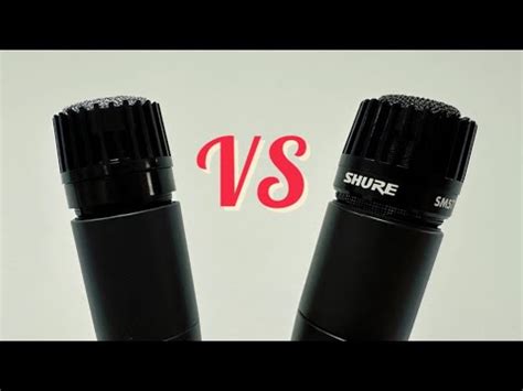 Quick Comparison Shure Sm Vs Isk Dm Microphone Youtube