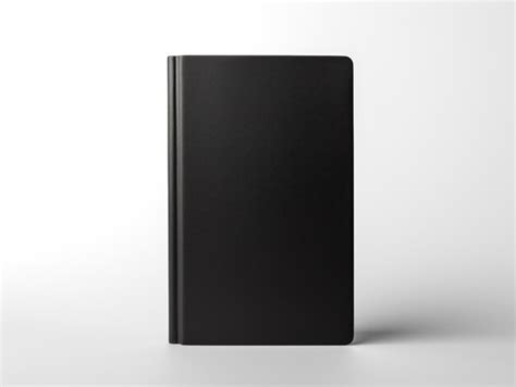 Livro De Capa Dura Preto Em P Mockup Isolado Em Est Dio De Fotos De