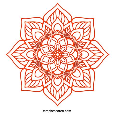 Download Free Mandala Vector Art Design in SVG File