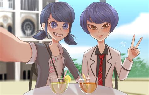 Redraw Ikari Gozen End Picture Marinette X Kagami 💙 I Really Love Kagami Now Miraculous