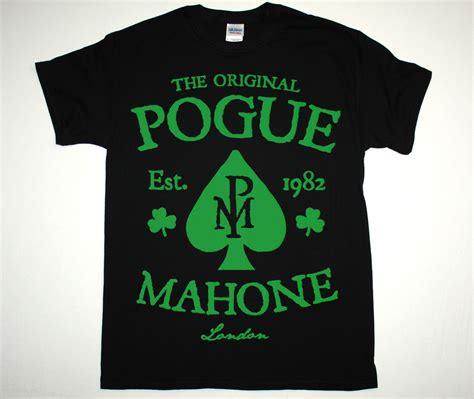 The Pogues Pogue Mahone Irish Punk Folk Rock Shane Mcgowan New Black T