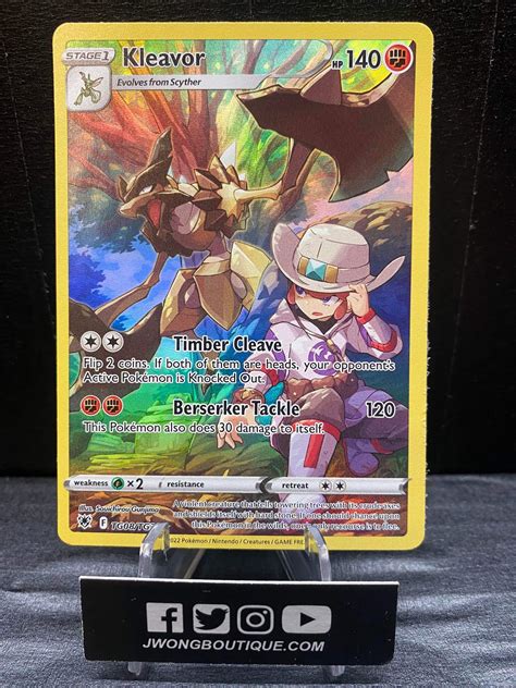 Pokemon Kleavor Full Art Astral Radiance Tg Of Tg Mint Jwong