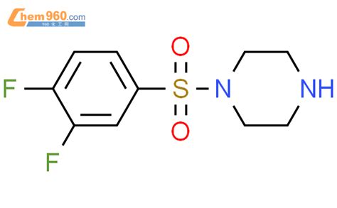 790271 21 5 1 3 4 Difluorophenyl sulfonyl piperazine化学式结构式分子式mol