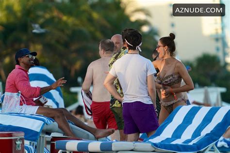 David Haye Enjoys A Day In The Sun At A Beach Party In Miami Beach Alongside His Bikini Clad Ex