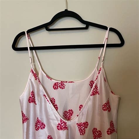 Vintage Delicate Treasures Intimates Pink Heart Lingerie Slip Dress Valentines EBay
