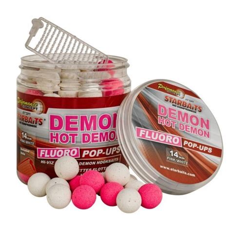 Бойлы плавающие Starbaits HOT DEMON Fluoro Pop-Ups (острые специи) 14мм ...
