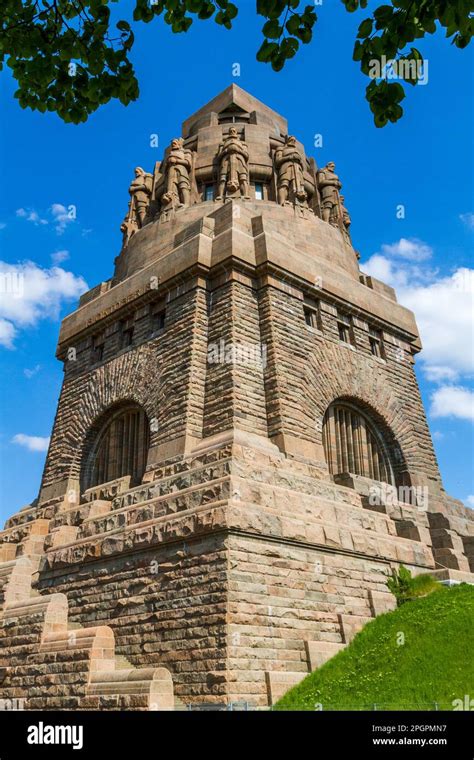 Leipzig Monument To The Battle Of The Nations Stock Photo Alamy