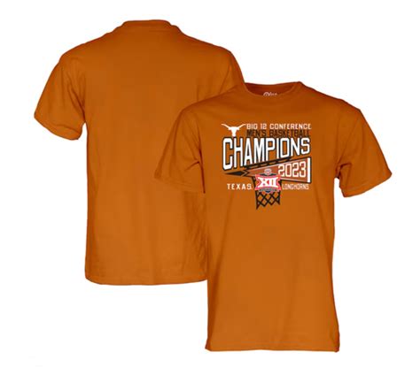 Texas Basketball Big 12 Championship Gear And March Madness Apparel