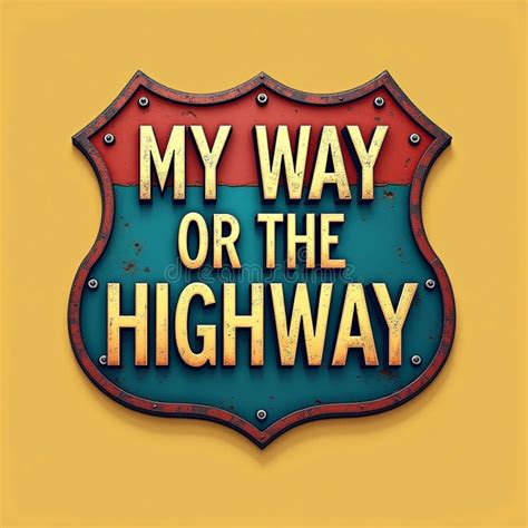 highway sign text banner arrogant bully selfish egoist
