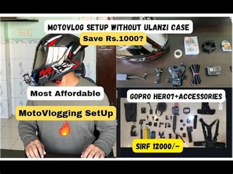 Cheapest MotoVlogging Setup Most Affordable MotoVlogging Setup In