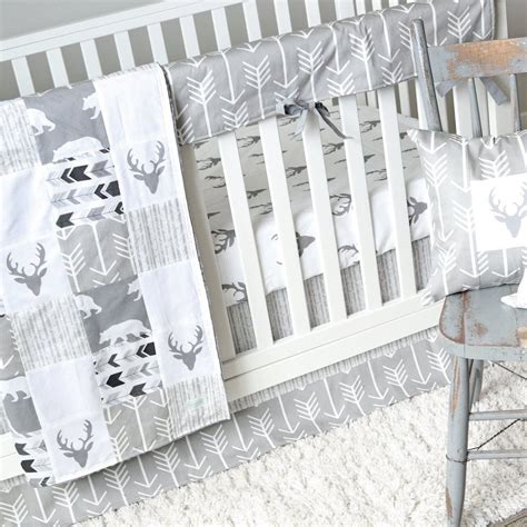 Gray Woodlands Crib Bedding Woodland Crib Bedding Woodland Crib