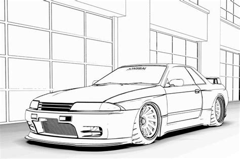 Free Car Coloring Pages | Cars coloring pages, Car drawings, Car