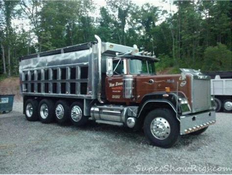 Semitrckn — Mack Superliner custom quad axle dump