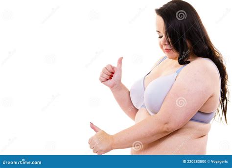 Big Woman In Bra Body Positive Stock Photo Image Of Lingerie Fatphobia