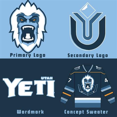 Utah Hockey Branding Concepts Rnhlinslc