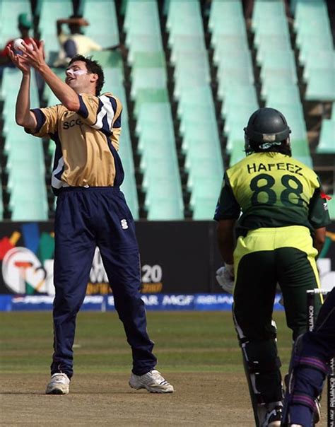 Craig Wright Holds On To A Return Catch Off Mohammad Hafeez