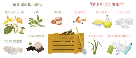 Compost Composting Flat Infographic 19774495 Vector Art At Vecteezy