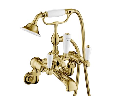 Jtp Grosvenor Lever Bath Shower Mixer Wall Mounted With Kit Antique