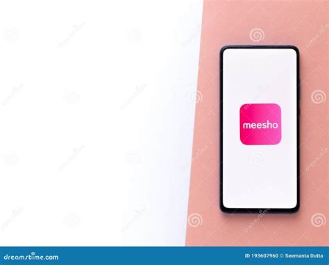 Assam India August 12 2020 Meesho A Selling App Logo On Phone